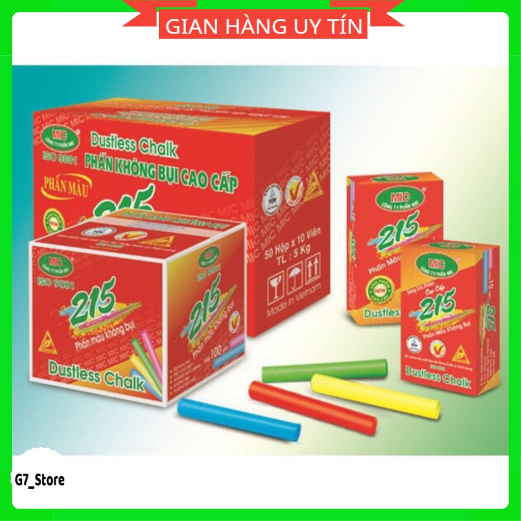 Hộp Phấn Không Bụi Mic,Phấn Trắng Phấn Màu Viết Viết Bảng | Lazada.Vn