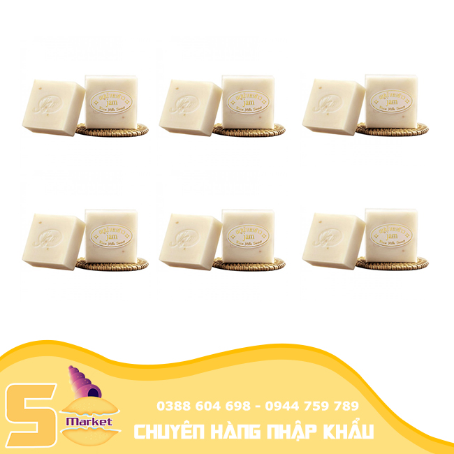 Combo 6 Cục xà phòng cám gạo Jam Thái Lan 65g【Sò Market】