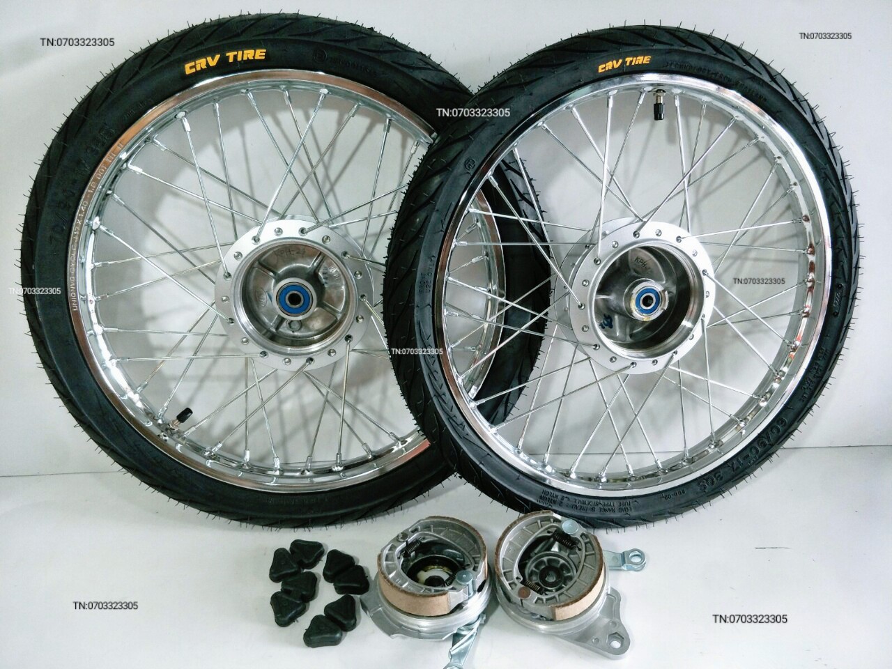 [HCM]CẶP BÁNH CĂM WAVE DREAM TRƯỚC SAU ĐÙM NIỀN SẮT UNION 1.2 1.4 ĐÙM ZIN 99%  KÈM  VỎ CRV THÁI 60.70 ĐẦY ĐỦ Y NHƯ HÌNH