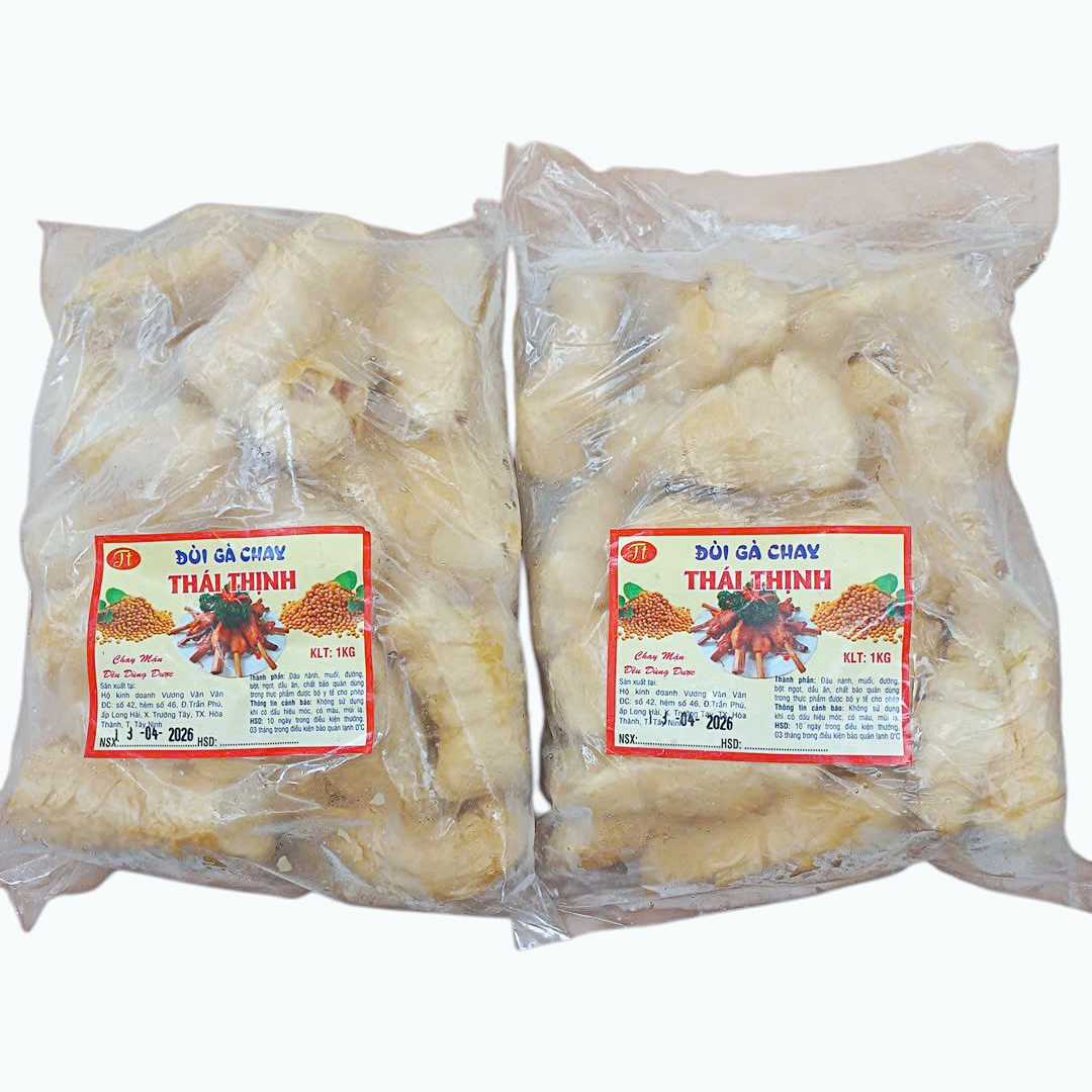 Đùi gà chay Thái Thịnh 1Kg (HÀNG LẠNH) - Thực phẩm chay Thiện Tâm