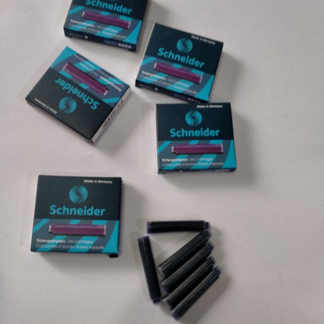 Combo 6 mực ống Schneider màu tím