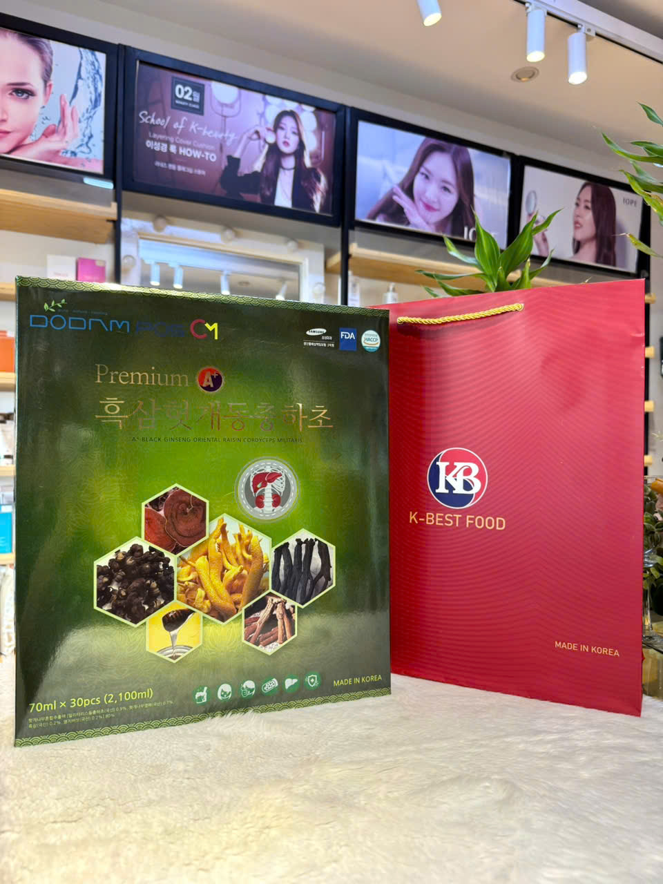 [CHÍNH HÃNG] Bổ Gan Hắc Sâm Đông Trùng Hạ Thảo Premium A+ Black Ginseng Oriental Raisin Cordyceps Militaris Dodampos CM