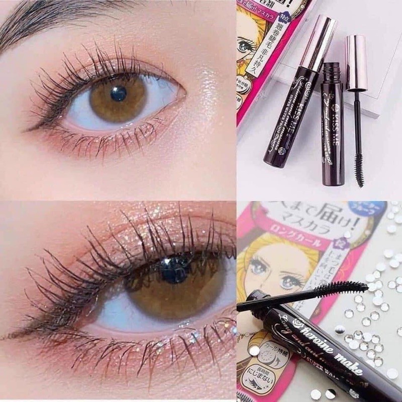 Mascara kiss me, kẻ mắt chuốt mi không lem lâu trôi giúp mi dài và dày hơn
