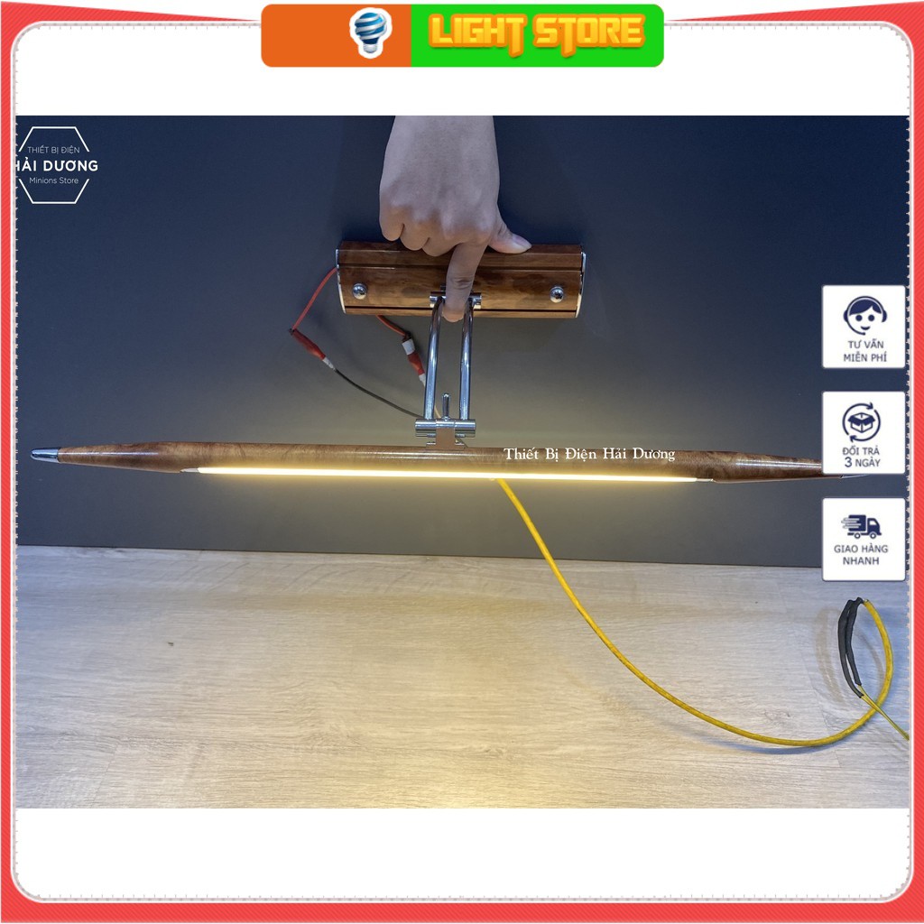 Đèn Soi Tranh FREESHIP Đèn Rọi Gương Led - Đèn Soi Gương Cổ Điển, Ánh Sáng Vàng, Điều Chỉnh Góc Chiếu, Công Suất 8/20w