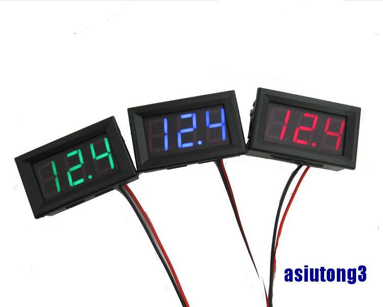 Vôn kế dc 3 dây kỹ thuật số led 0,56 inch bảo vệ kết nối ngược dc 0v-30.0v