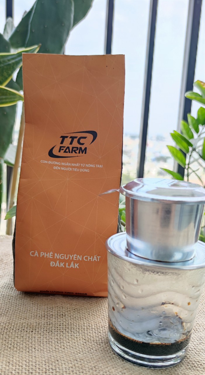 Cà phê nguyên chất ttc farm 500gr