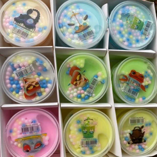Đồ chơi slime sữa kèm hạt xốp nhiều màu