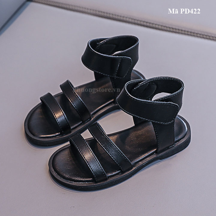 Giày sandal chiến binh cho bé gái từ 3-12 tuổi quai dán phong cách pd422