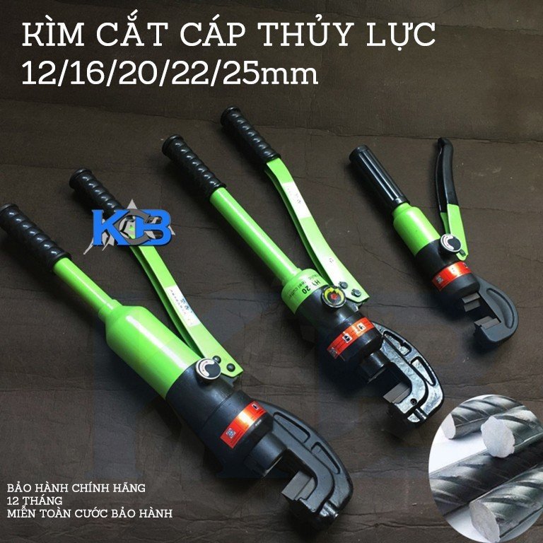 Kìm cắt cáp hy 20a kcb - tích hợp sẵn bơm thủy lực trên thân kìm