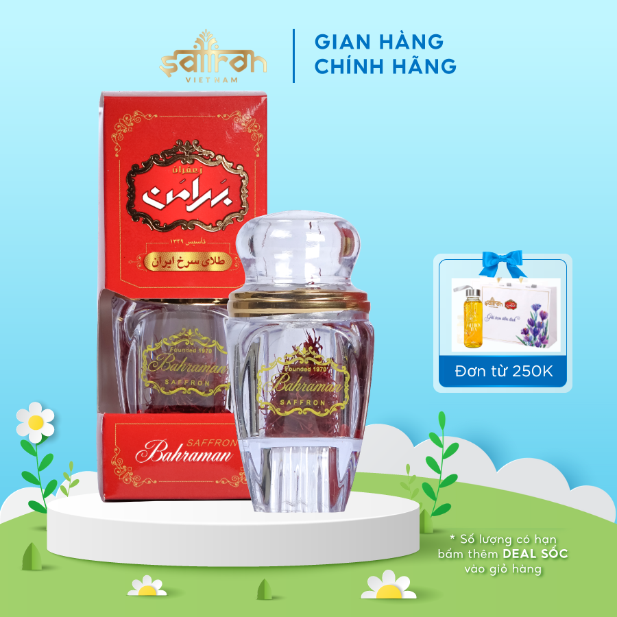 Nhụy hoa nghệ tây Bahraman Super Negin 1Gram SAFFRON VIỆT NAM