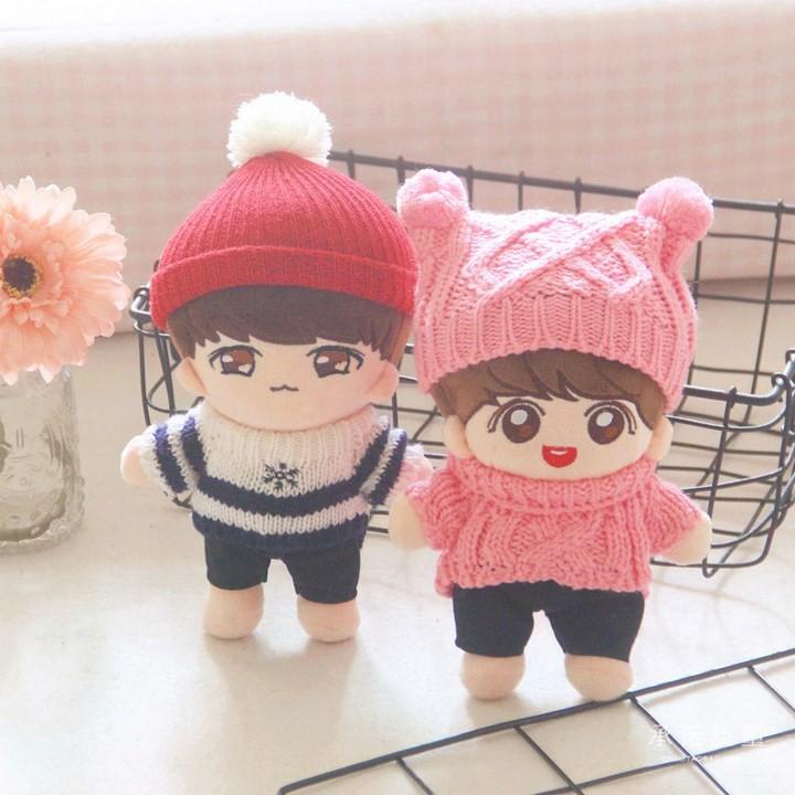 Full doll Bangtan Boys đồ len doll Jungkook doll V phụ kiện dành cho doll nhóm nhạc idol, anime chibi army