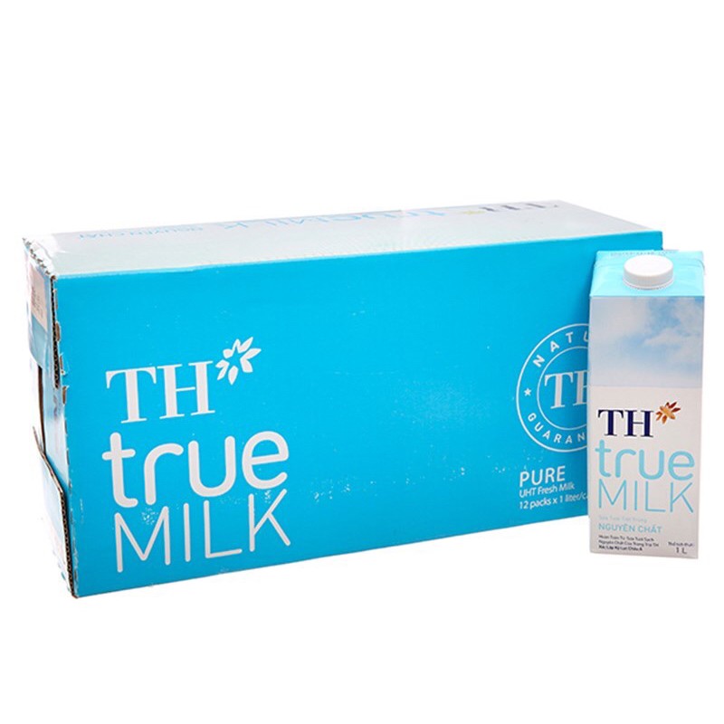 Sữa tươi TH True Milk 180ml và 1L
