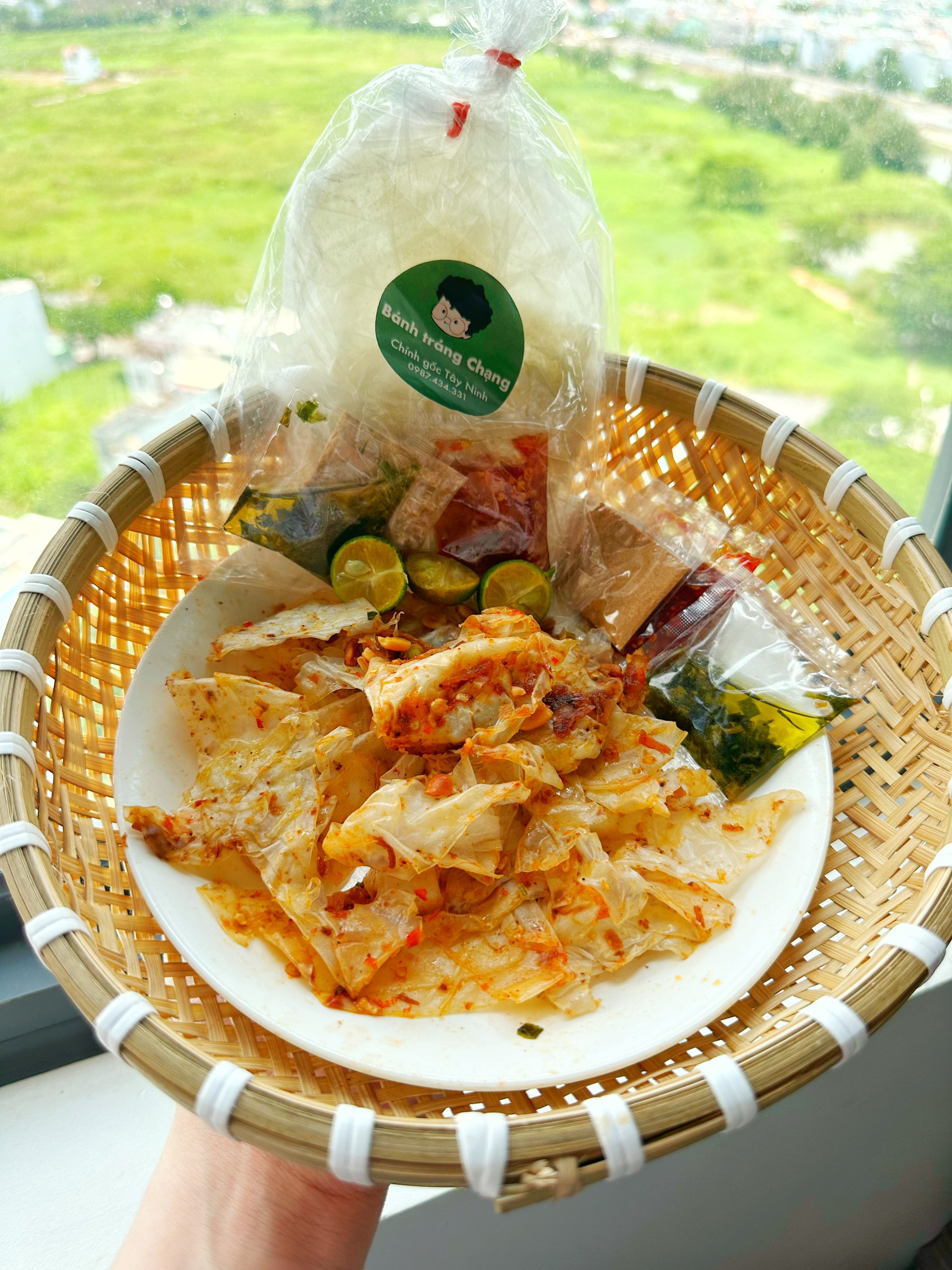 Bánh Tráng Tây Ninh - Hành sa tế muối tắc