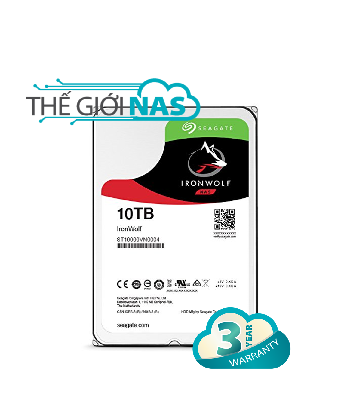 Ổ cứng gắn trong seagate ironwolf 10tb st10000vn0008
