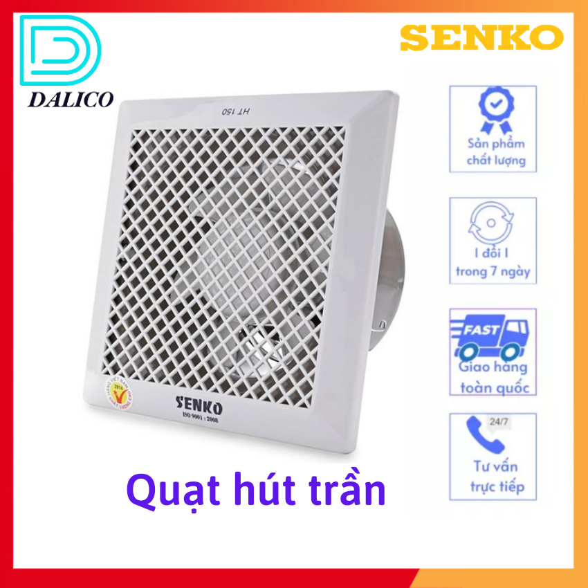 Quạt hút âm trần senko ht150/ht200/ht250 - hàng chính hãng