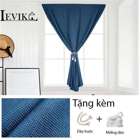 Rèm cửa dán tường, màn cửa sổ chống nắng may sẵn treo phòng ngủ - rèm levika.hn
