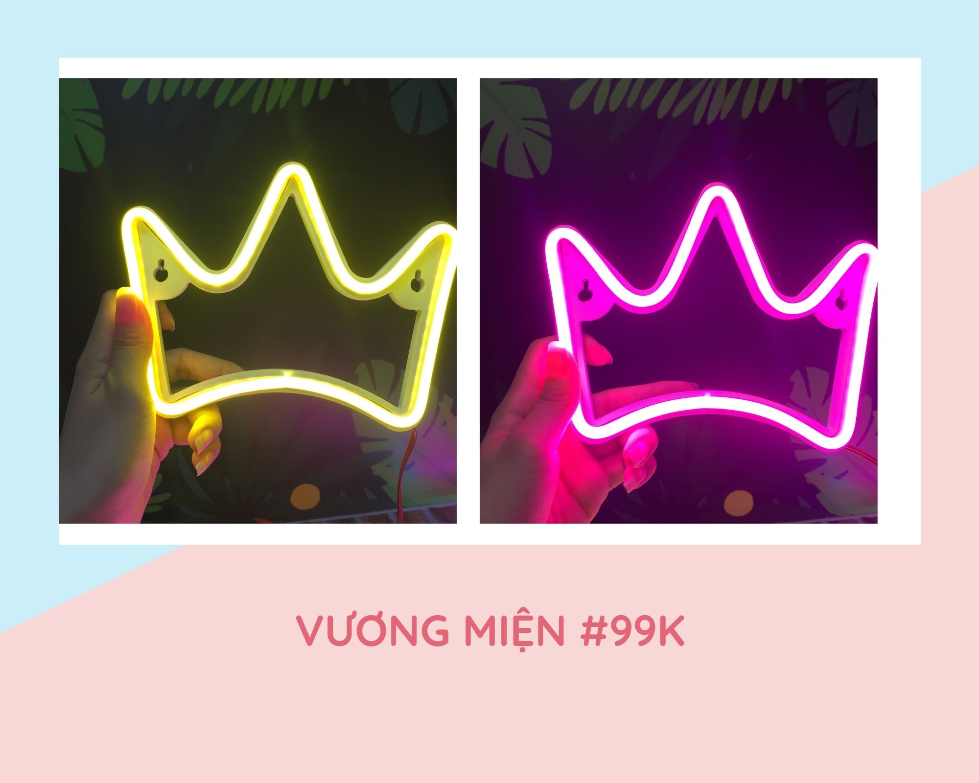 [VƯƠNG MIỆN][[TẶNG KÈM MÓC DÁN] Đèn led neon trang trí, led neon decor, led neon đèn ngủ cho phòng ngủ, phòng khách, quán xá,led neon mini mẫu hình" Vương miện” ( Kích thước 15x19cm).