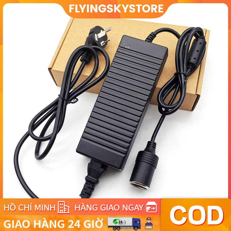 Nguồn Adapter Chuyển Đổi Điện AC 220V Sang DC 12V Dùng Cho Máy Bơm Máy Hút Bụi Ô Tô Xe Hơi Công Suất 120W