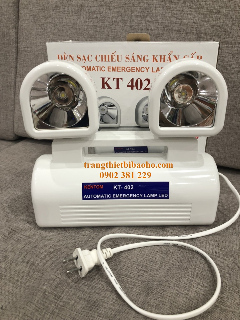 Đèn khẩn cấp kentom kt-402 - hình thật
