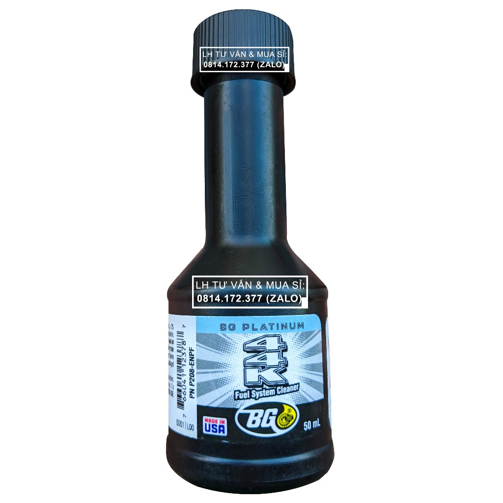 ( Giá KM ) Dung dịch vệ sinh buồng đốt - kim phun BG Platinum 44K Fuel System Cleaner 50ml