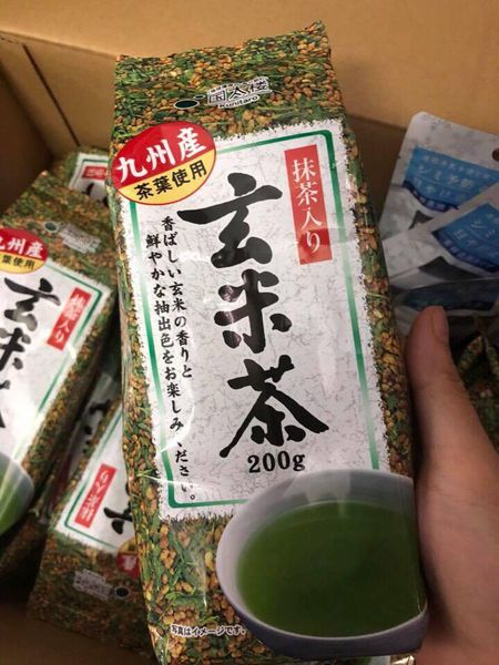 Trà xanh gạo lứt rang kunitaro nhật bản