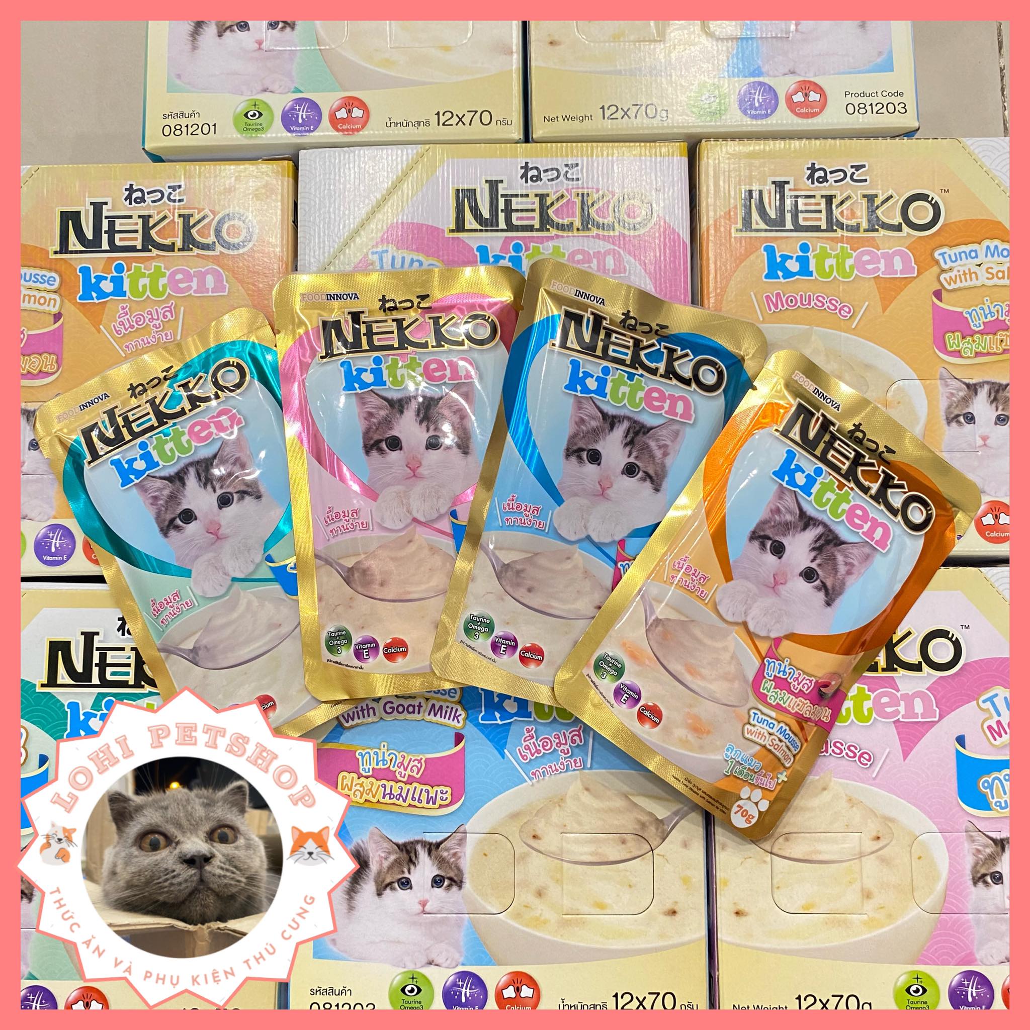 Pate nekko kitten cho mèo con 70gr-chọn vị