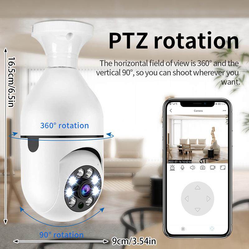 Camera quan sát thông minh camera wifi yoosee xài đui bóng đèn 8 led xoay 360 độ 1080p hk211 camera yoosee bóng đèn fhd 1080p âm thanh 2 chiều tầm nhìn ban đêm ứng dụng yoosee quay toàn cảnh ngày và đêm