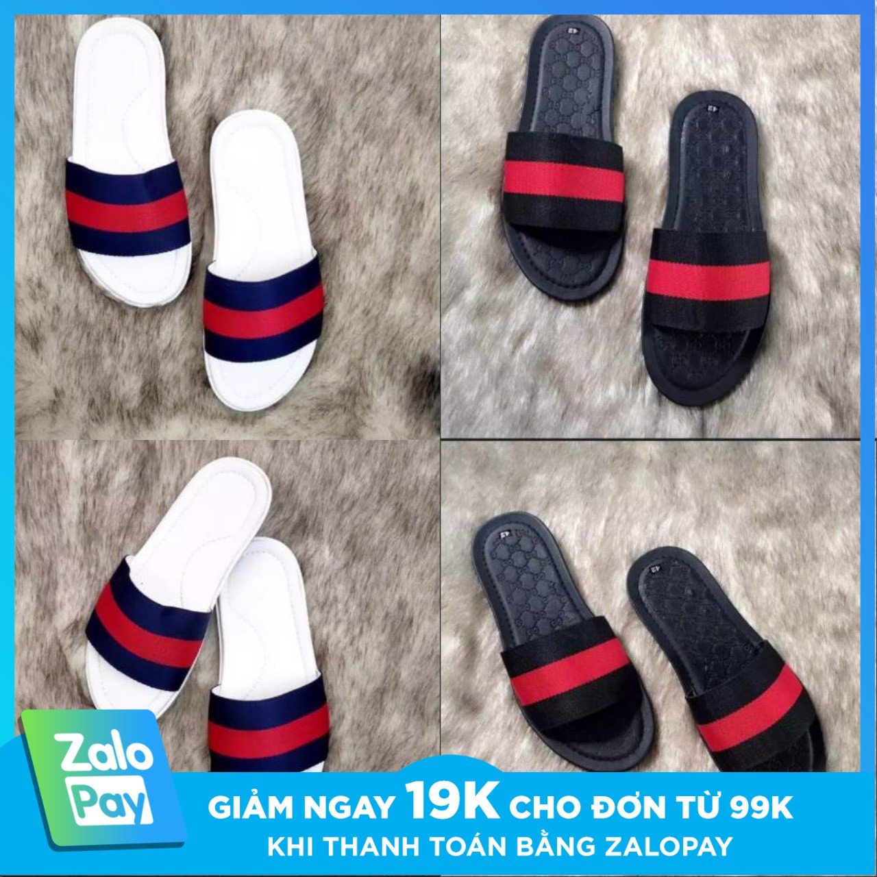 [HCM]Dép quai ngang nam thái lan phối màu