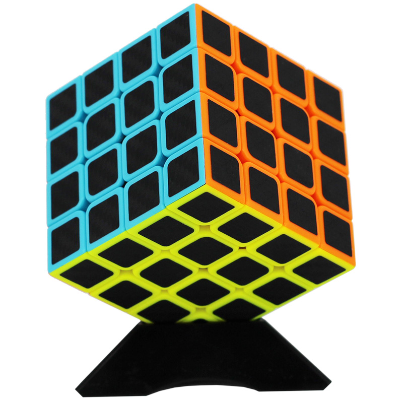 Rubik 4x4 Qiyi Carbon đa sắc Rubik quay trơn mượt nhanh - rubik giúp phát triển trí não