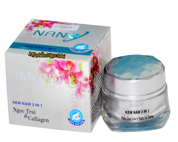 Kem nám 3 in 1 Ngọc Trai và Collagen NANYNO 15g