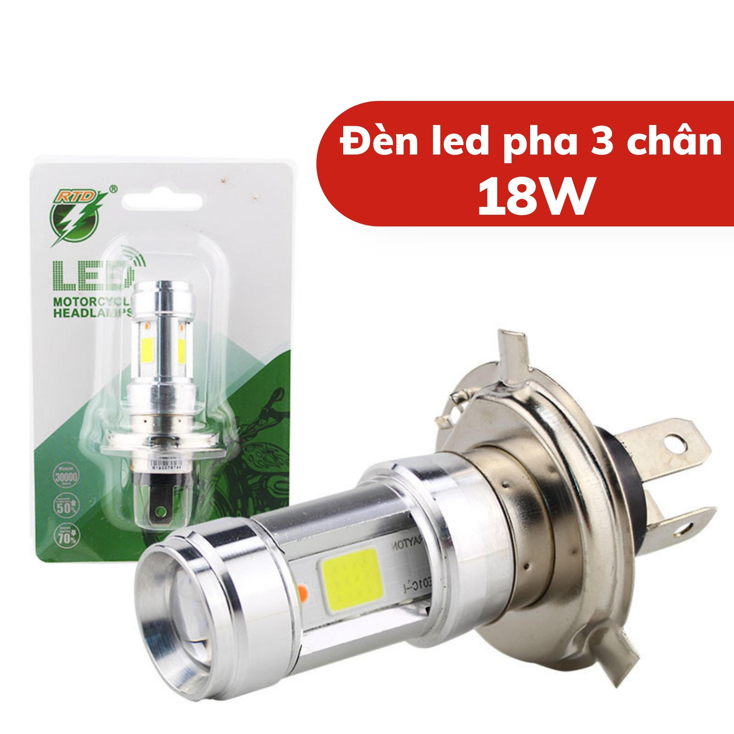 Đèn pha xe máy - đèn led xe máy 3 chân, đèn trợ sáng, đèn pha moto rtd 3 chân an toàn tiện lợi,đa năng dễ lắp đặt. sống động volor, tiết kiệm năng lượng bảo hành 1 đổi 1 trong 12 tháng