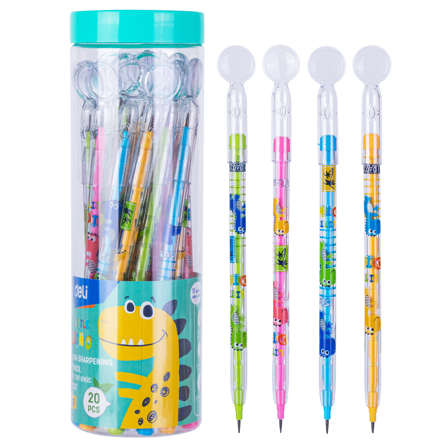 Bút chì khúc 2B Deli Khủng Long – 1 chiếc - CC092