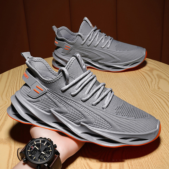 Giày thể thao nam tập gym chạy bộ thể dục Khang Sport giày sneaker nam Hàn Quốc cổ thấp màu xám rẻ đen GOW