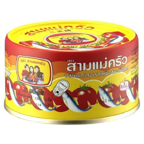 2 HỘP CÁ MÒI 3 CÔ GÁI THÁI LAN HỘP 190G (NHẬP KHẨU)
