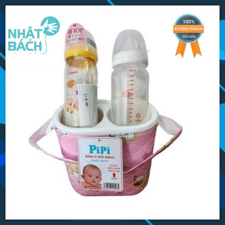 Bình ủ sữa ruột nhựa cho bé pipi cho bình cổ rộng 120ml - 330ml