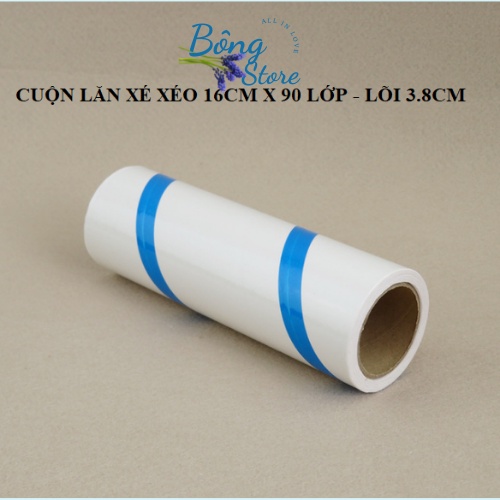 Lõi đơn thay Cây lăn bụi quần áo, lăn tóc, lăn chăn ga giường, lăn sạch lông chó mèo khổ 16cm x 90 lớp