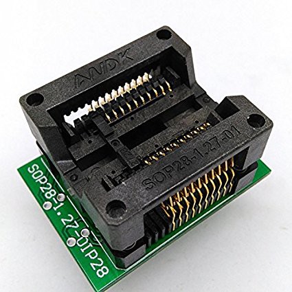 Đế nạp 16 chân lớn adapter 300mil sop16 ost-28-1.27-04