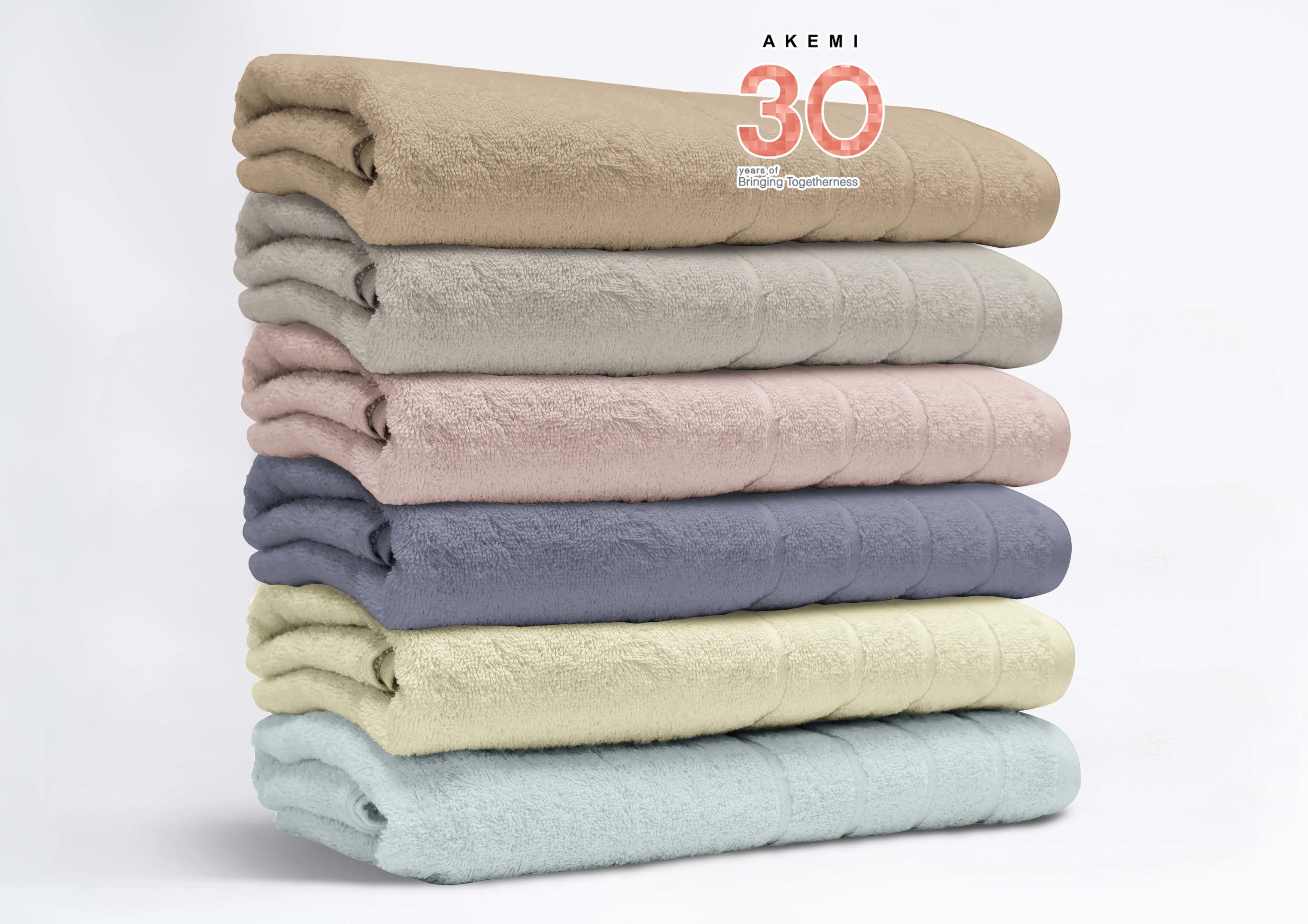 Khăn tắm akemi dry-tech cotton 68cm x 138cm, 1 cái