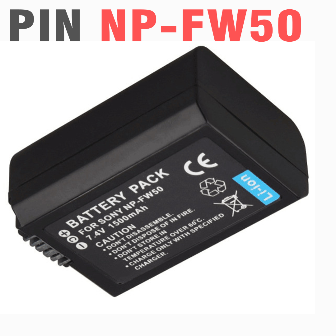 Pin máy ảnh sony NP-FW50 7.4v 1500mah dùng cho máy ảnh sony A6000, A6300, A6500, A7, A7 II, A7R, A7S - Pin FW50
