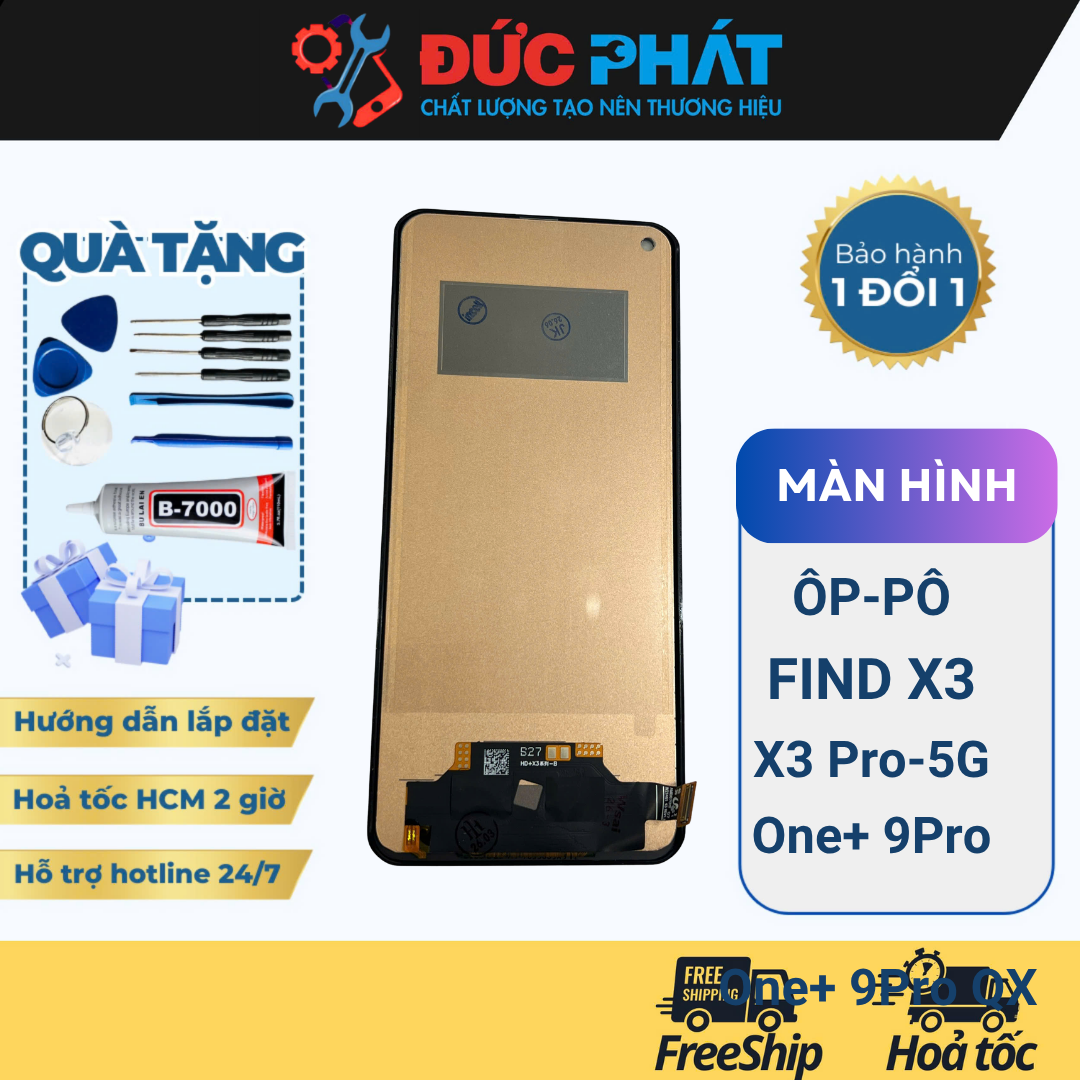 MÀN THAY THẾ PO-PO Find X3 X3 Pro-5G One+ 9Pro