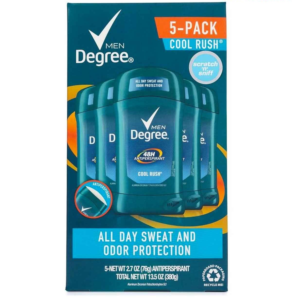 Lăn khử mùi De.gree Men 48H Antiperspirant của Mỹ mỗi lăn 76gr dành cho nam giới