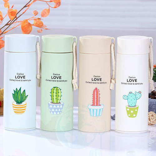 Bình giữ nhiệt hình cây xương rồng cute bình giữ nhiệt đựng nước sinh tố trái cây