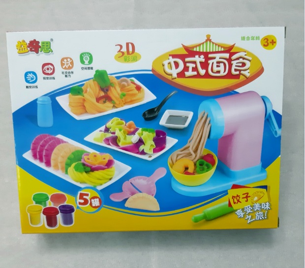 Bộ đồ chơi làm mì ý từ đất nặn bột mì