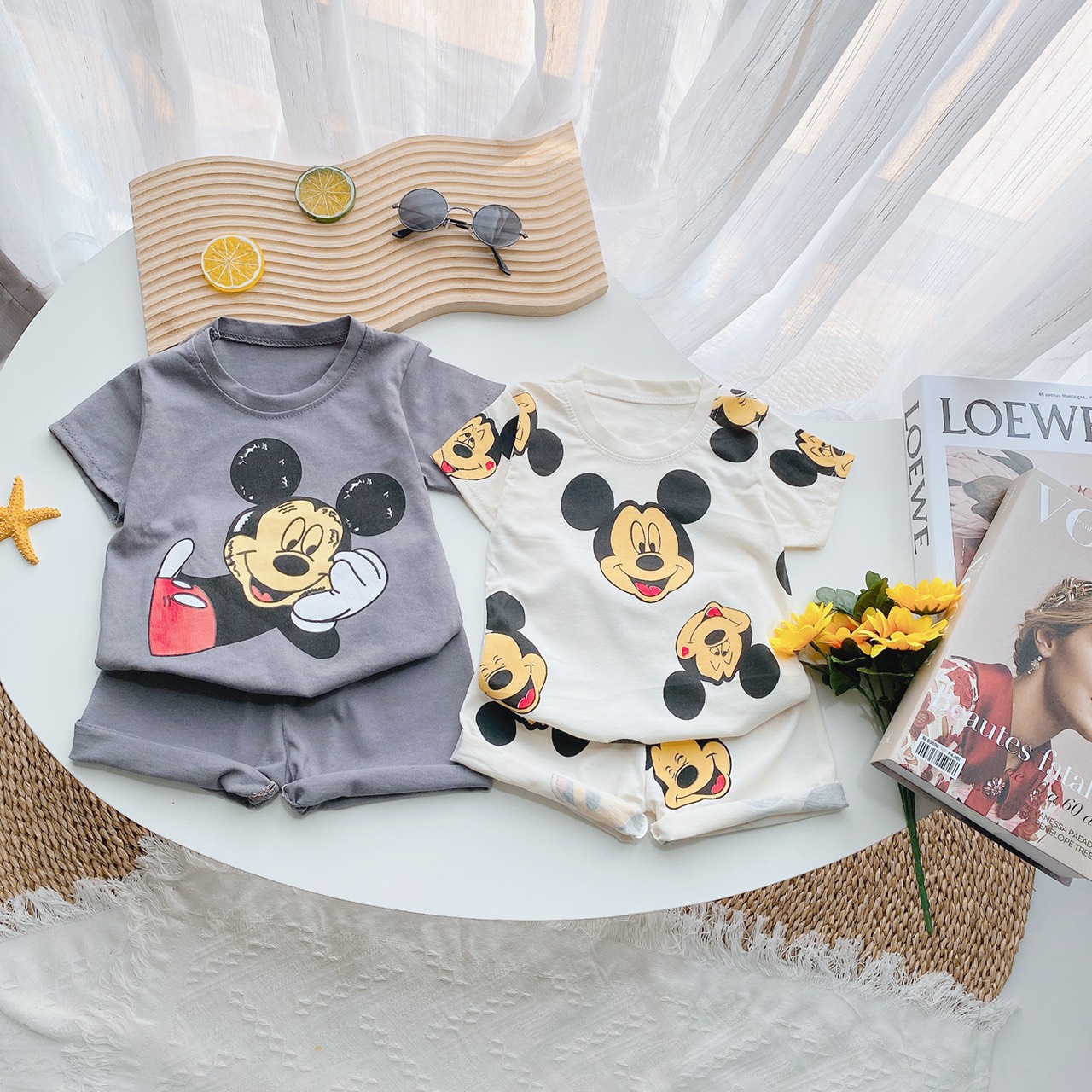 Bộ mickey 2 màu cho bé 8-18kg