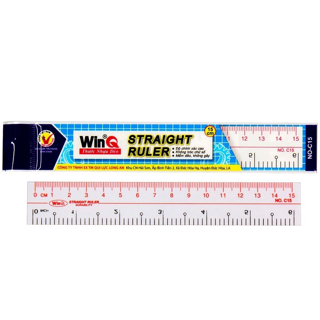Thước kẻ dẻo winq c15 15cm