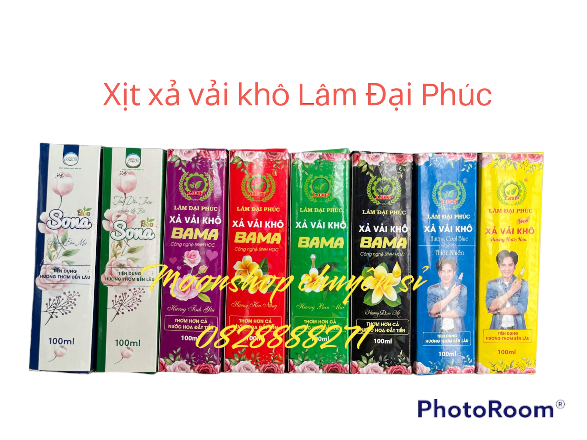 Mẫu mới - xịt xả vải khô lâm đại phúc - chai nước hoa xịt thơm quần áo khử mùi, lưu hương bền lâu- moonshop