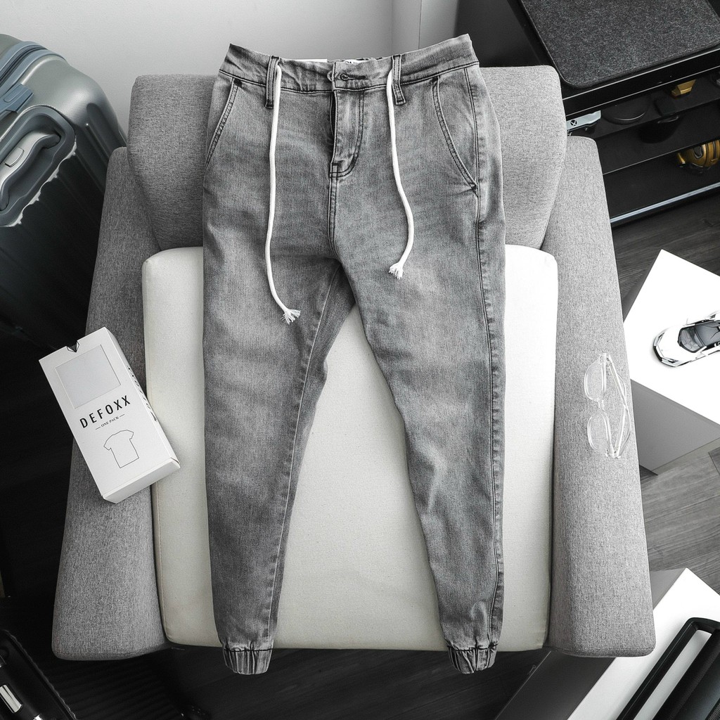 Quần jogger nam, quần jogger jean nam ZR xám nhạt 201102 foxxmen