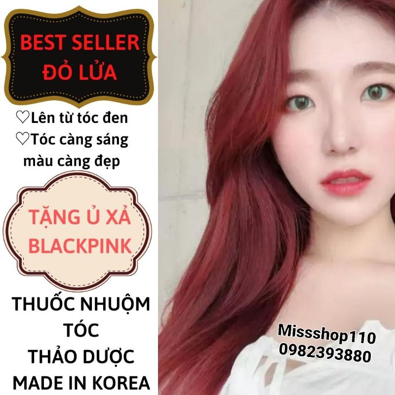 Thuốc nhuộm tóc màu phúc bồn tử sáng thảo dược hàn quốc
