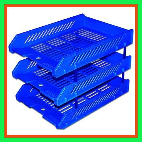 Khay kệ 3 tầng nhựa xukiva 182.3 đựng hồ sơ văn phòng tiện lợi