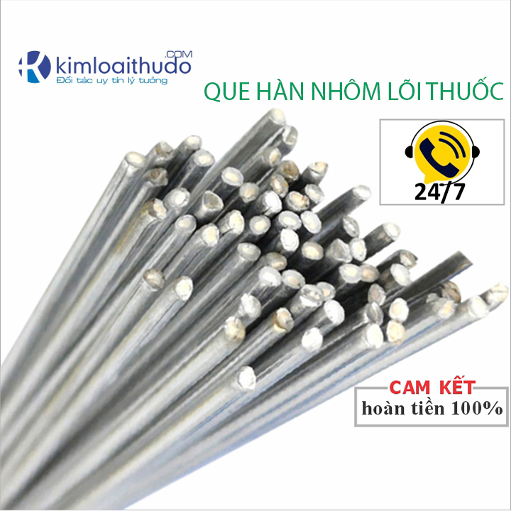 Que hàn nhôm hàn điện lạnh, điều hòa 2.0mmx500mm, không cần thuốc hàn, Siêu bền, Siêu dễ hàn, hàn dàn nhôm, két nước, hàn ống nhôm mỏng
